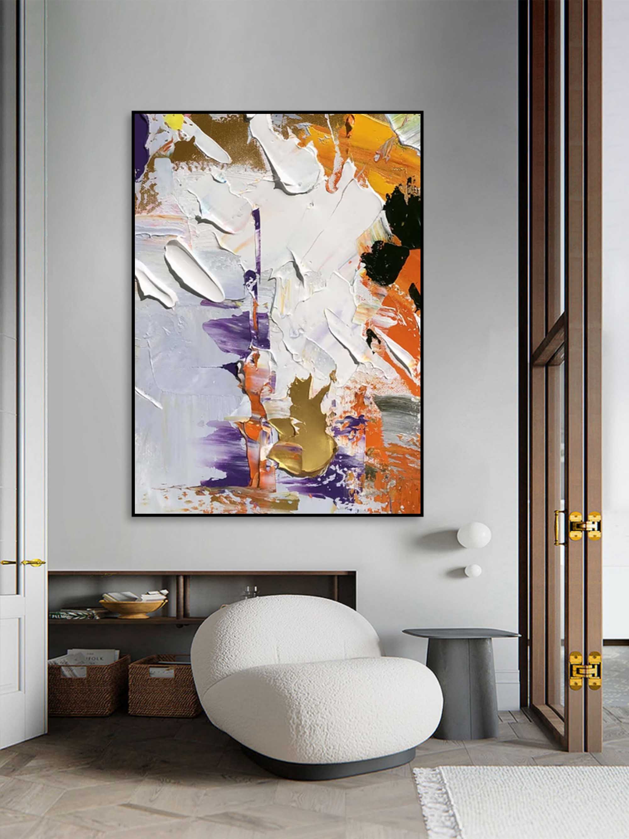 Abstract Elegance - Bold Textured Composition