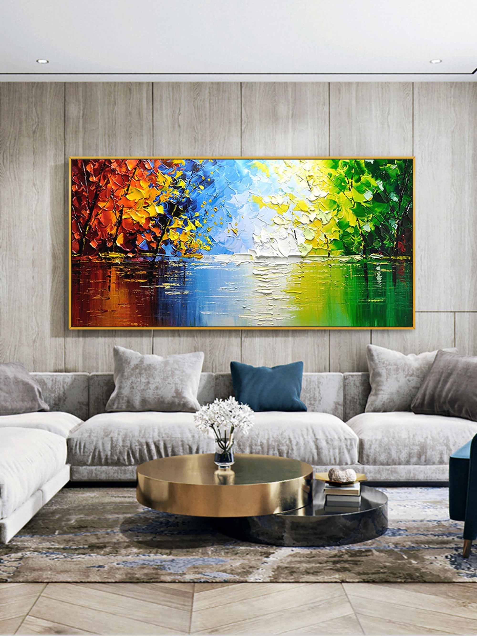 Seasons of Reflection - Abstract Nature Art