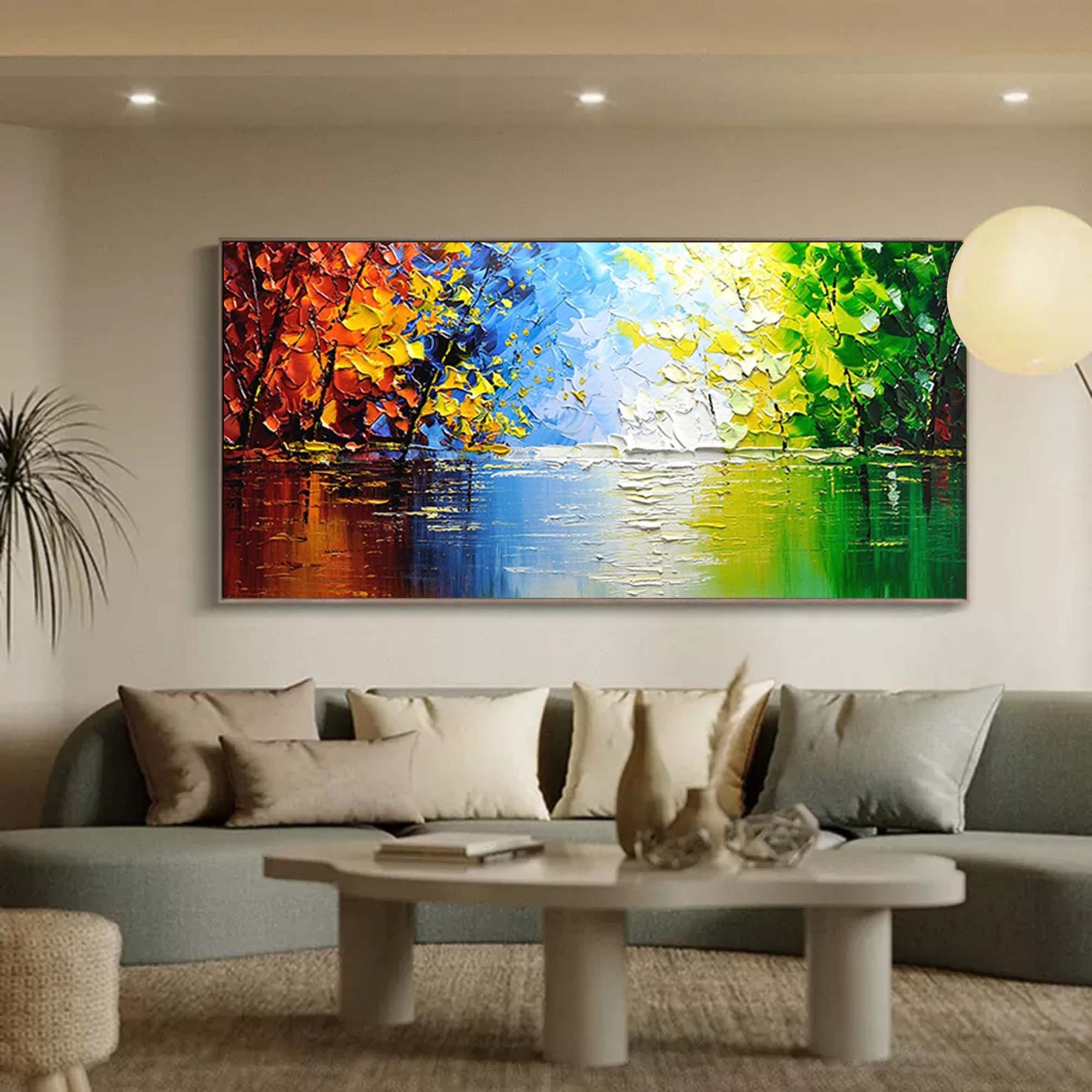 Seasons of Reflection - Abstract Nature Art
