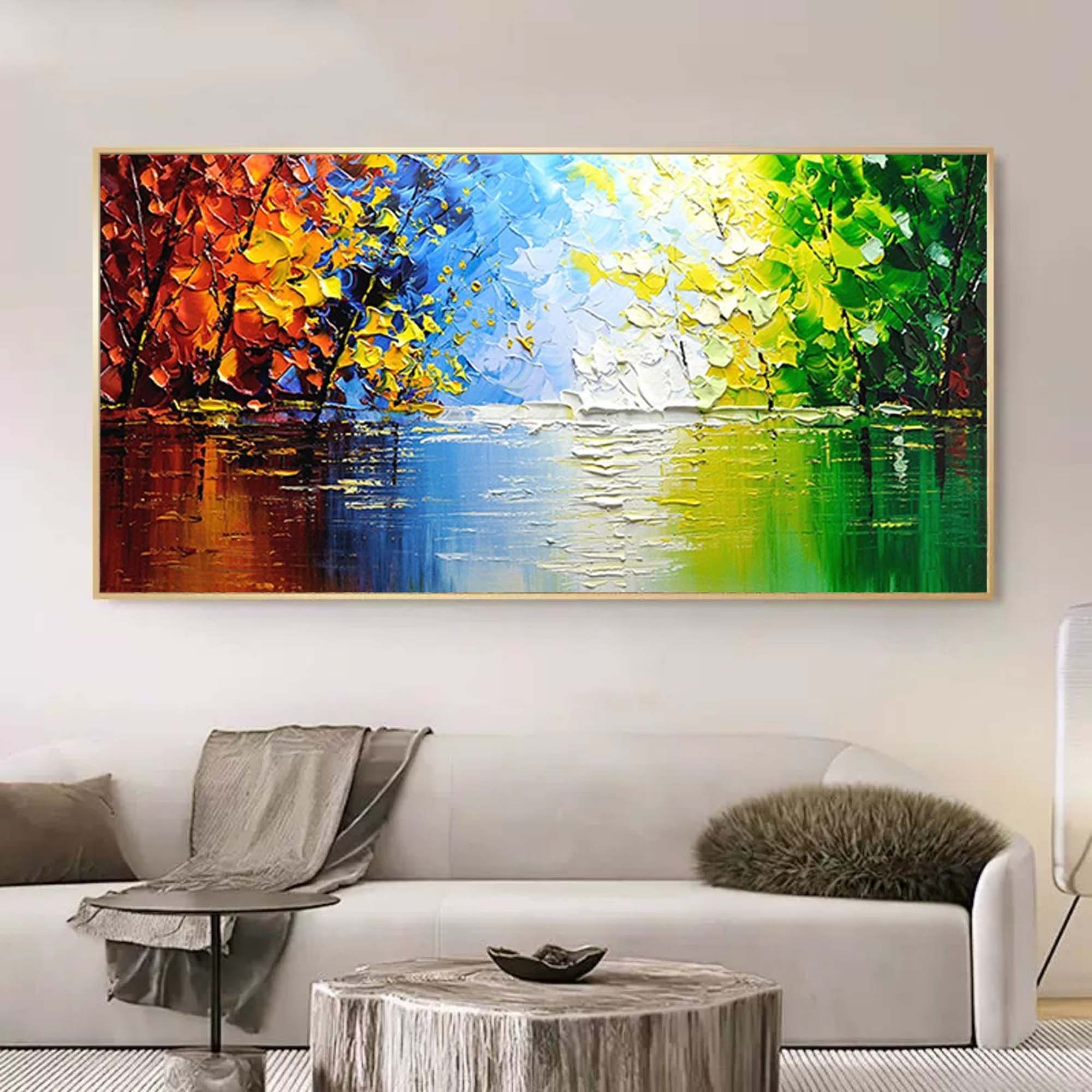 Seasons of Reflection - Abstract Nature Art