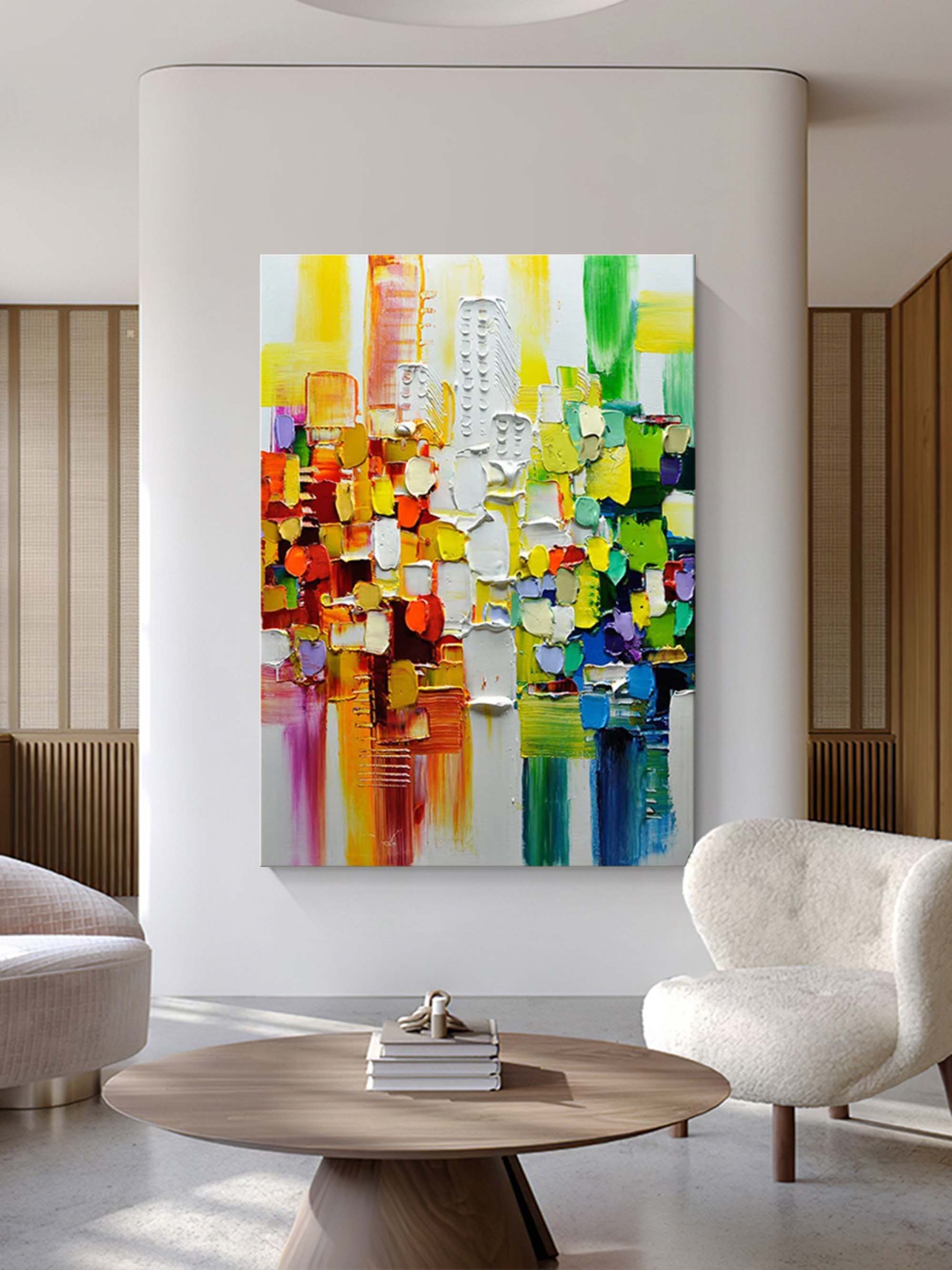 Color Symphony - Geometric Abstract Composition