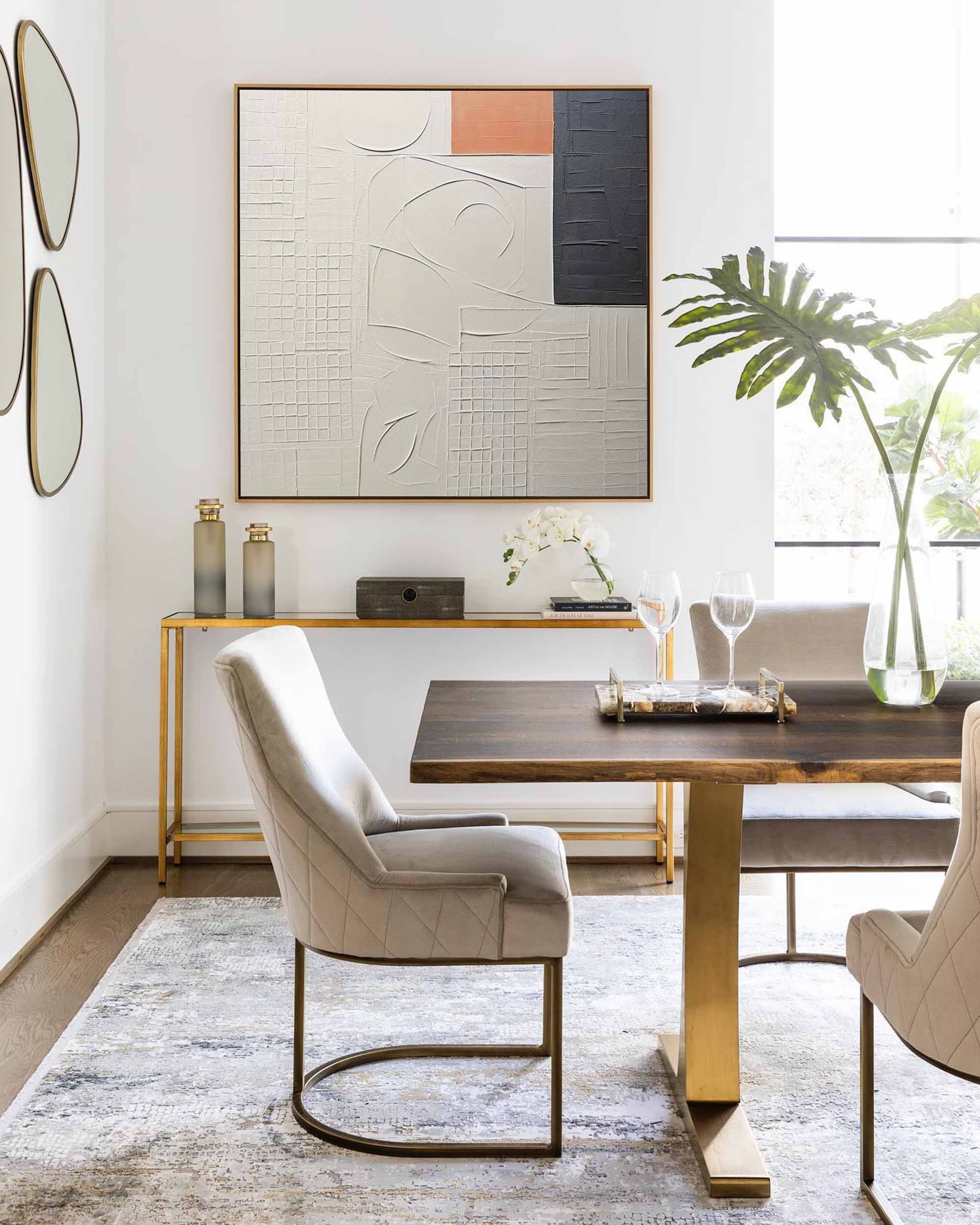 Geometric Harmony: Textured Abstract Art