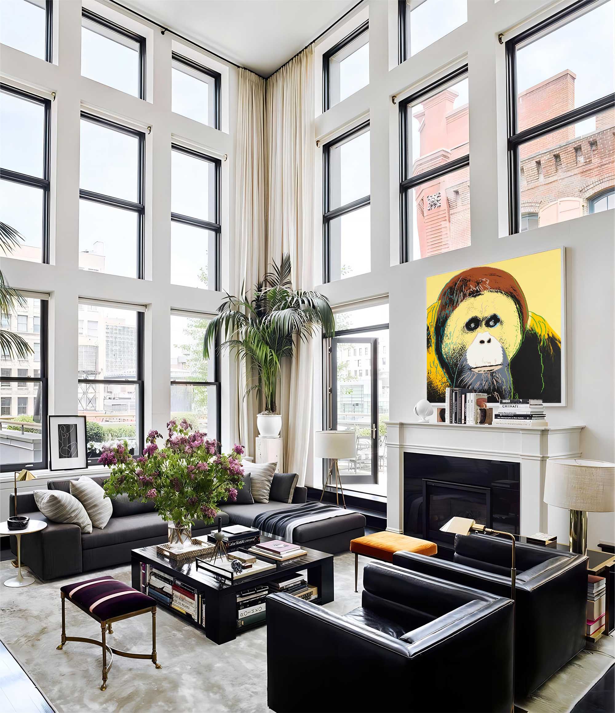 Expressive Orangutan: Pop Art Canvas