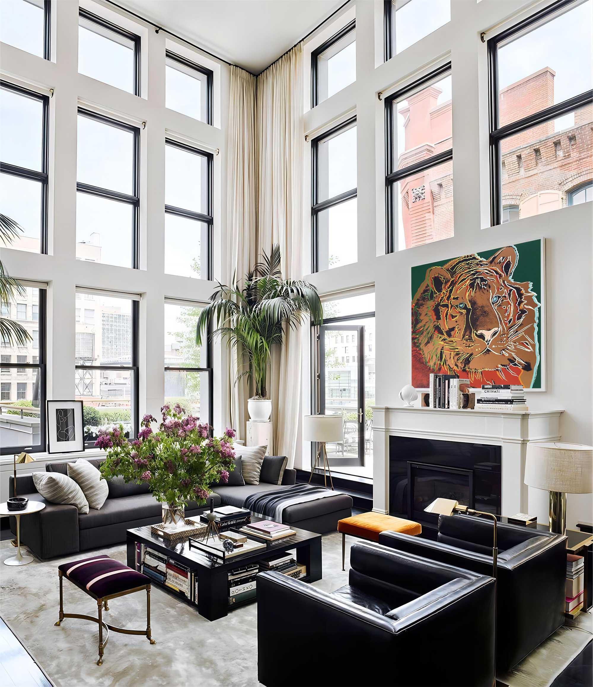 Majestic Tiger-Modern Personalized Tiger Pop Texture Abstract Wall Art - artextured