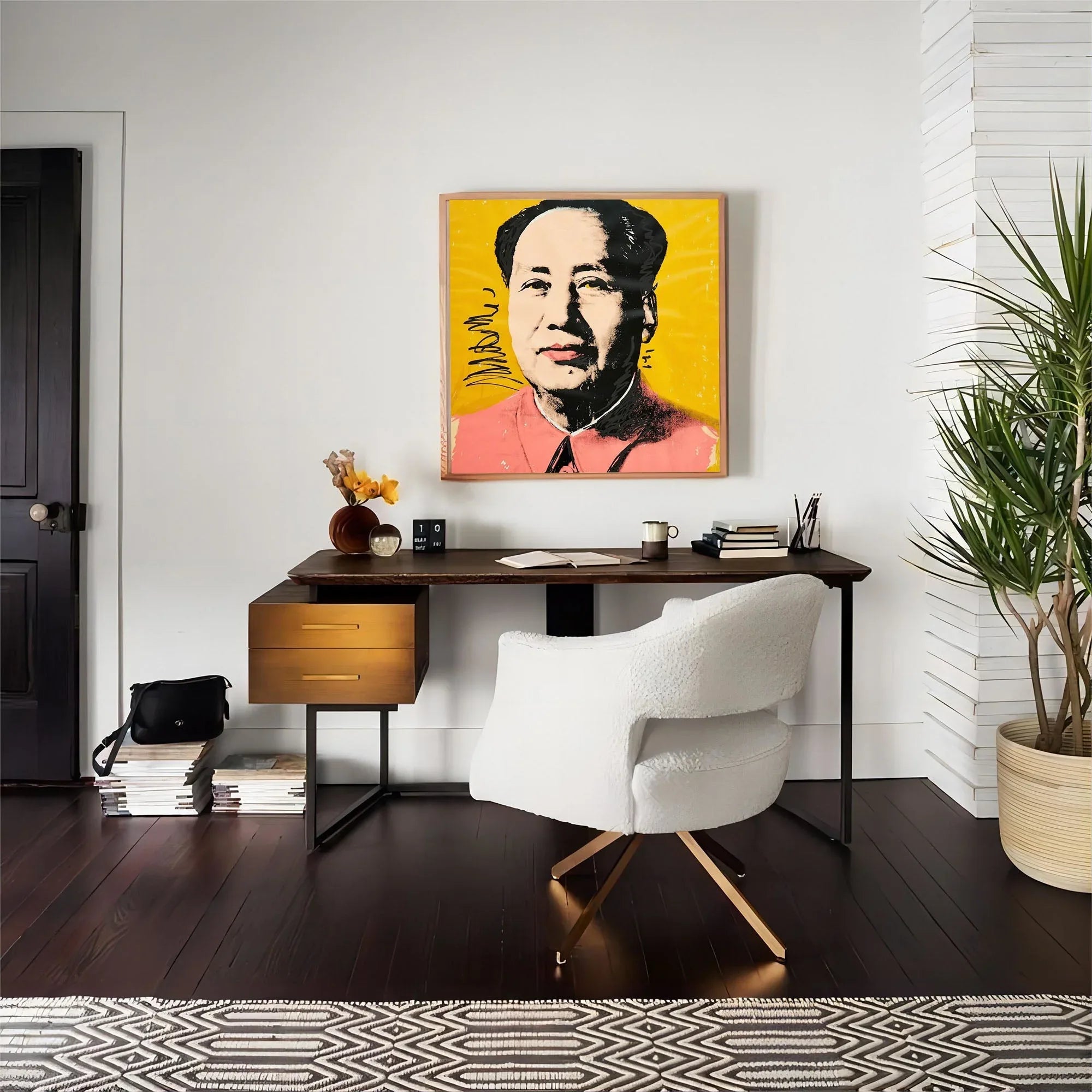 Pop Art Portrait: Historical Icon Reimagined - artextured