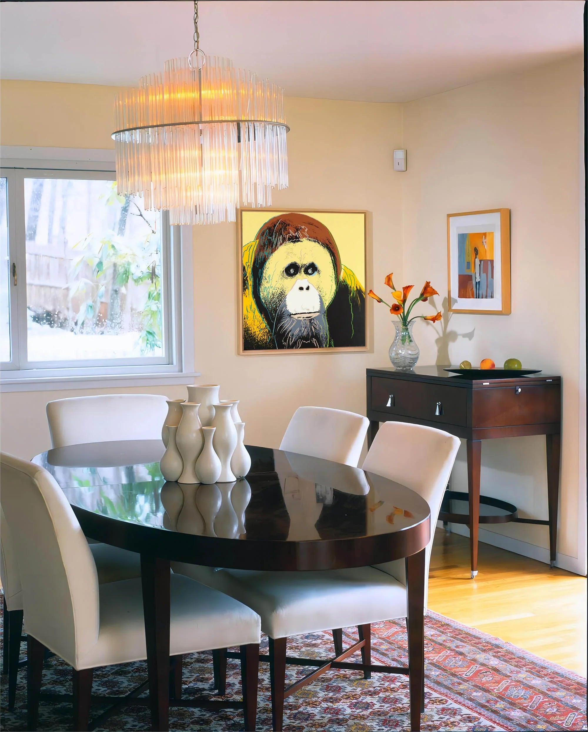 Expressive Orangutan-Pop Chimpanzee Abstract Wall Art - artextured