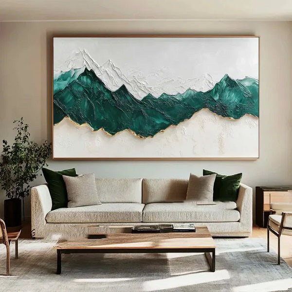 Why Designers Use Large Abstract Art to Define a Room - artextured