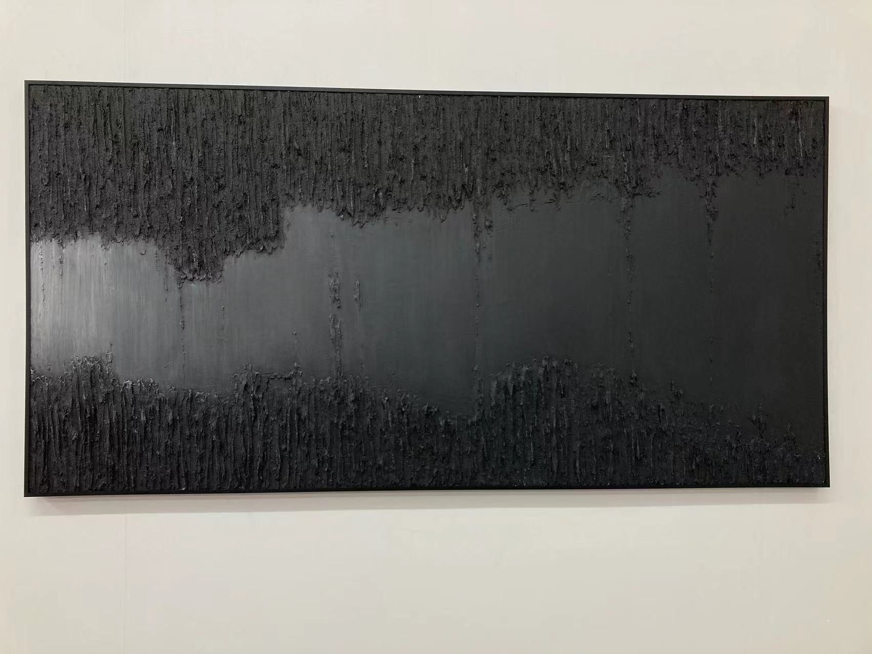 Black & White Abstract Painting #CXA 032