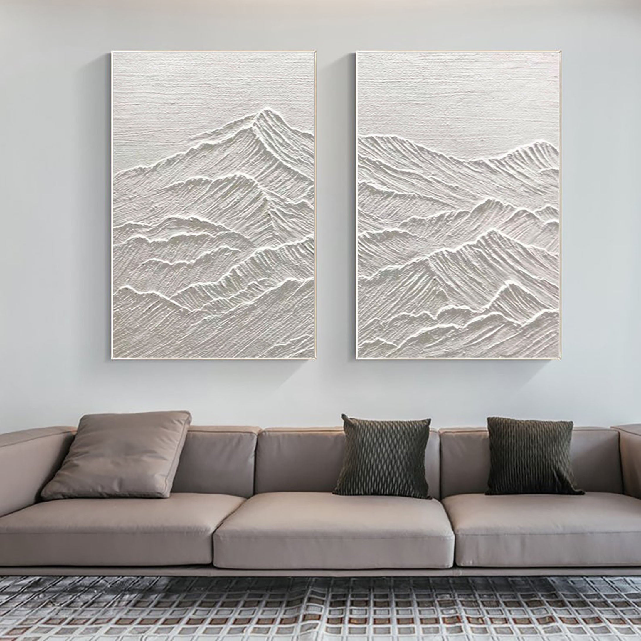Abstract Tranquility Painting SET OF 2 #CXA 014