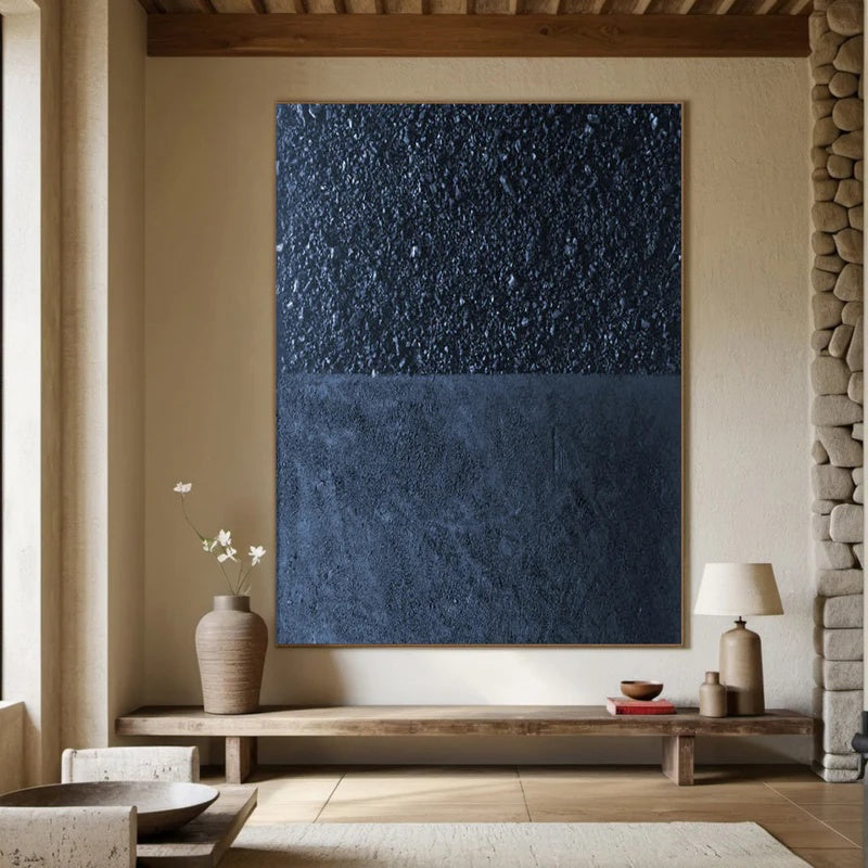 Minimalist Textured Abstract Wall Art for Modern Interiors – Still Divide#AB14127