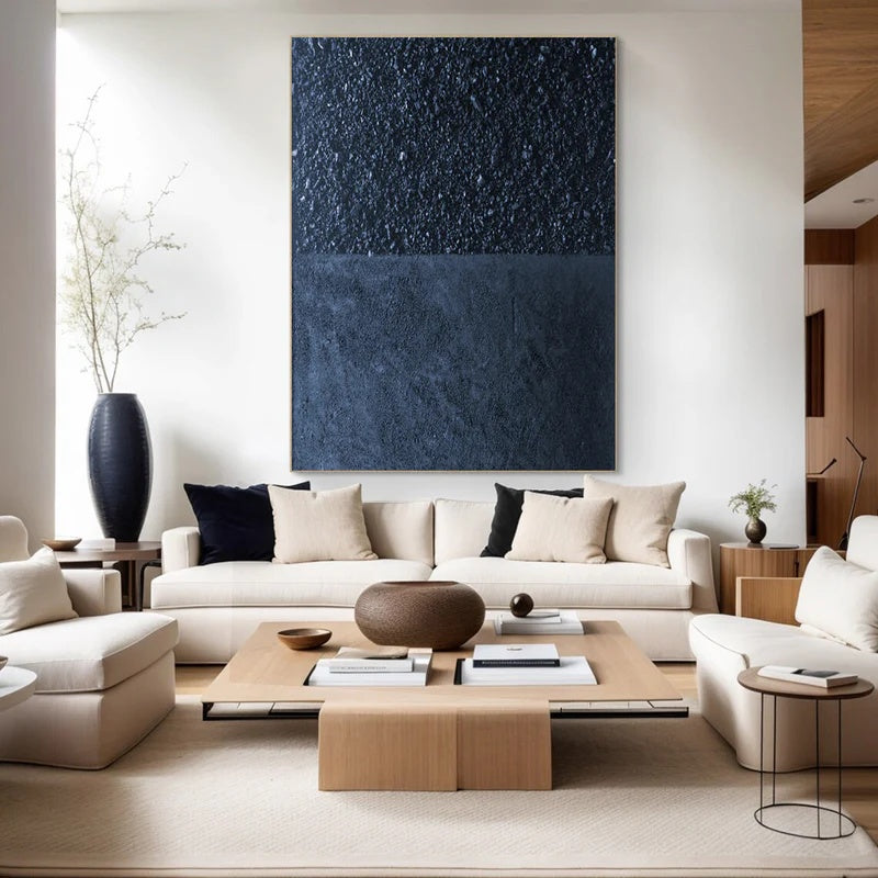 Minimalist Textured Abstract Wall Art for Modern Interiors – Still Divide#AB14127
