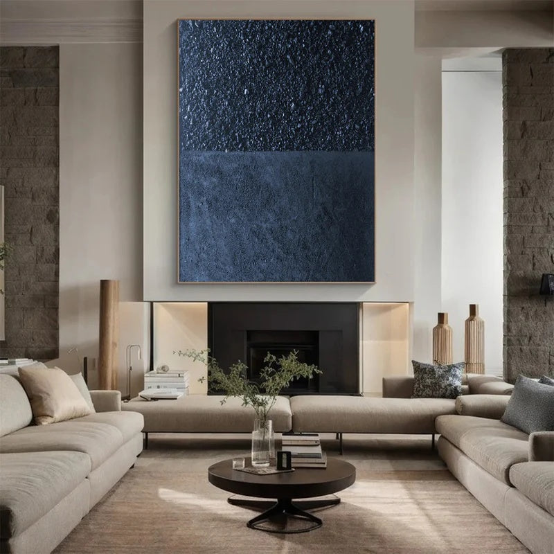 Minimalist Textured Abstract Wall Art for Modern Interiors – Still Divide#AB14127