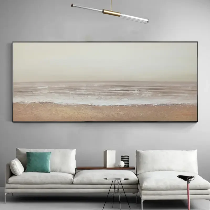 Serene Coastal Waves – Ocean Seascape Canvas Wall Art#AB0519057