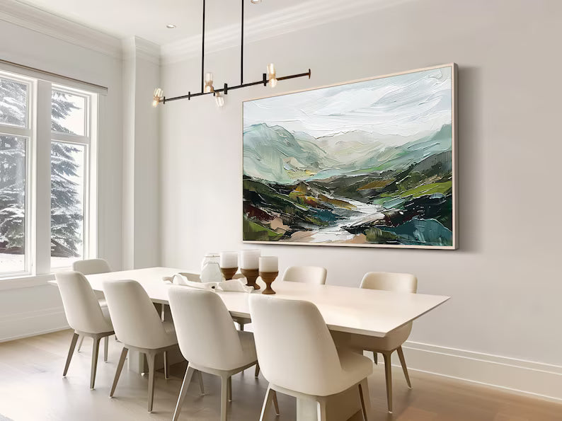 Valley of Quiet Waters – Acoustic Landscape Wall Art#yy260623023