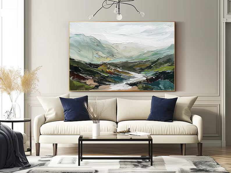 Valley of Quiet Waters – Acoustic Landscape Wall Art#yy260623023