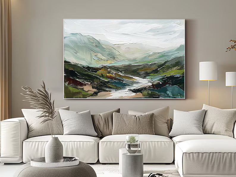 Valley of Quiet Waters – Acoustic Landscape Wall Art#yy260623023