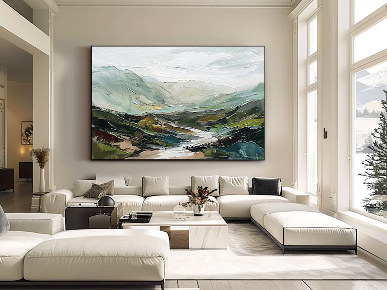 Valley of Quiet Waters – Acoustic Landscape Wall Art#yy260623023