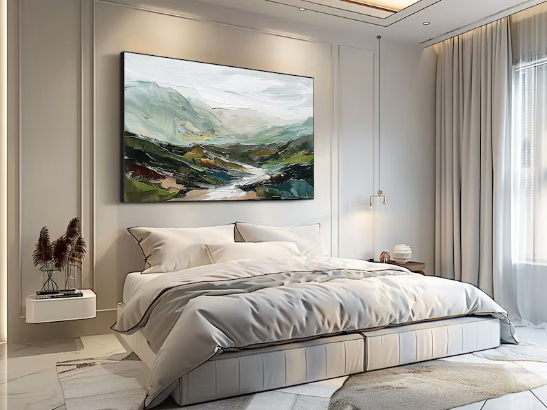 Valley of Quiet Waters – Acoustic Landscape Wall Art#yy260623023