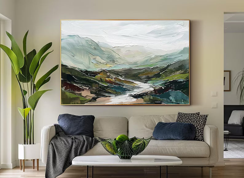 Valley of Quiet Waters – Acoustic Landscape Wall Art#yy260623023