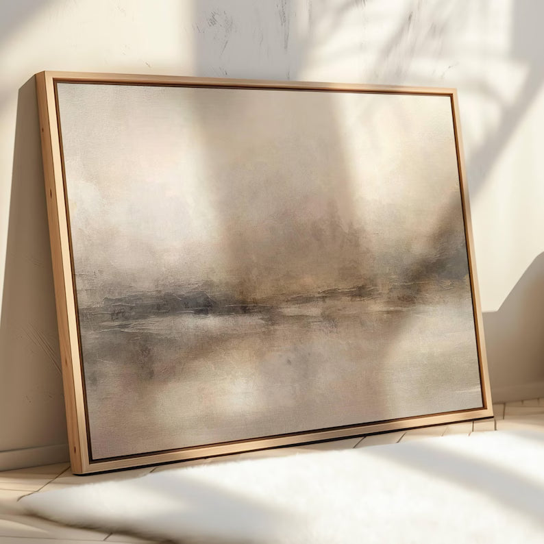 Abstract Mist Wall Art – Foggy Landscape Painting#yy260623078