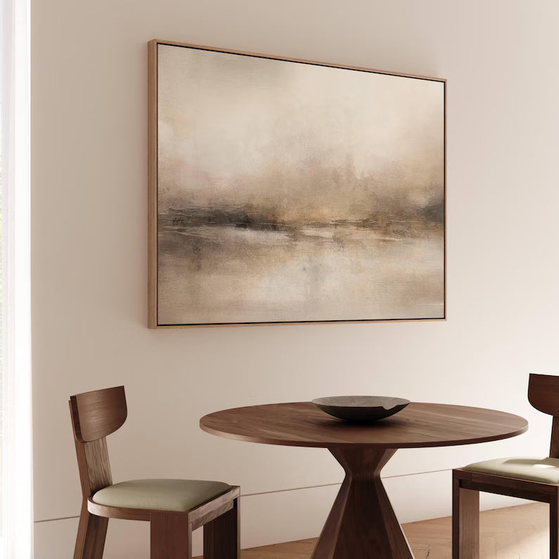 Abstract Mist Wall Art – Foggy Landscape Painting#yy260623078