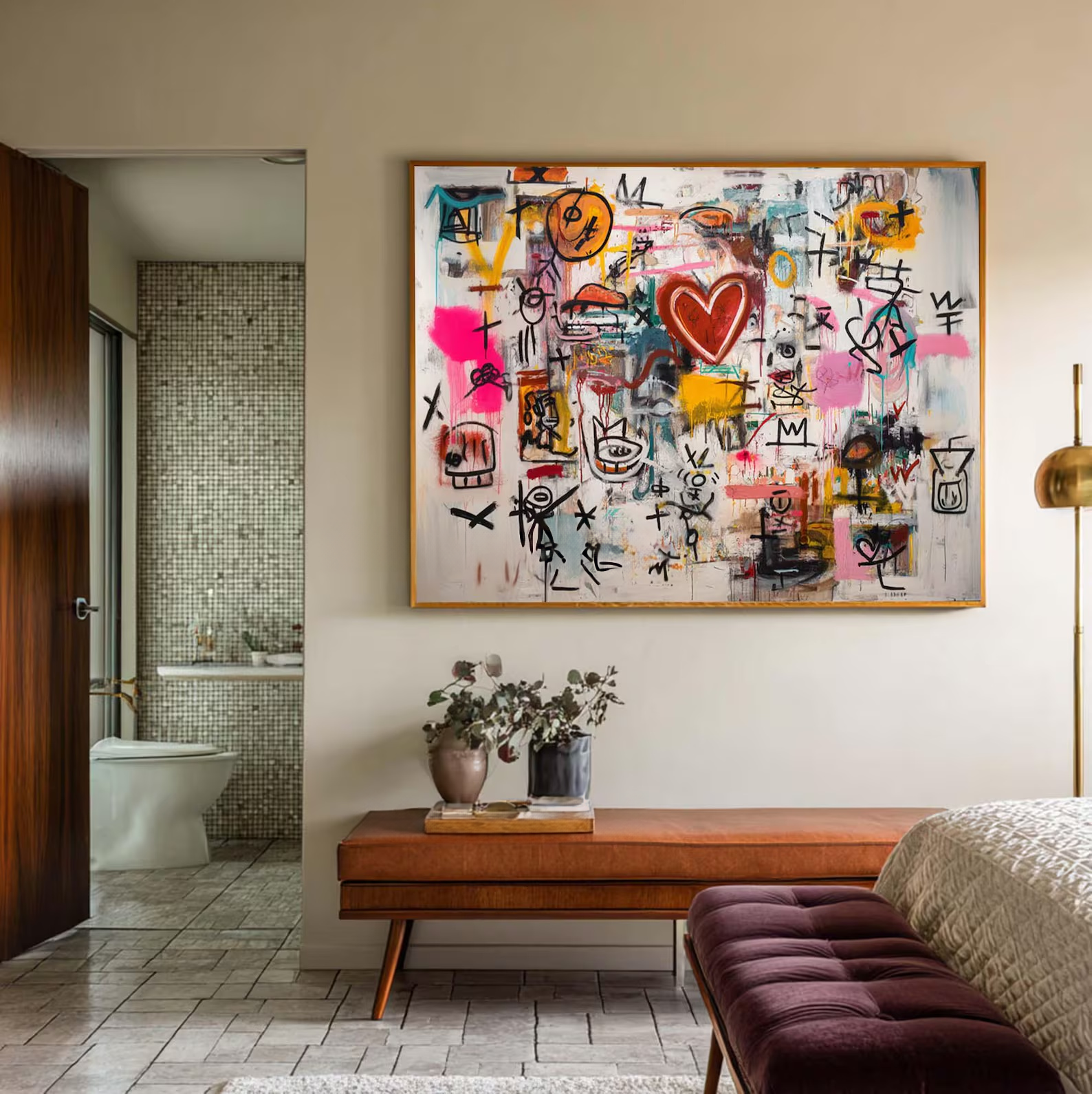 Modern Abstract Graffiti Painting – Contemporary Street Art Canvas#yy20260710002
