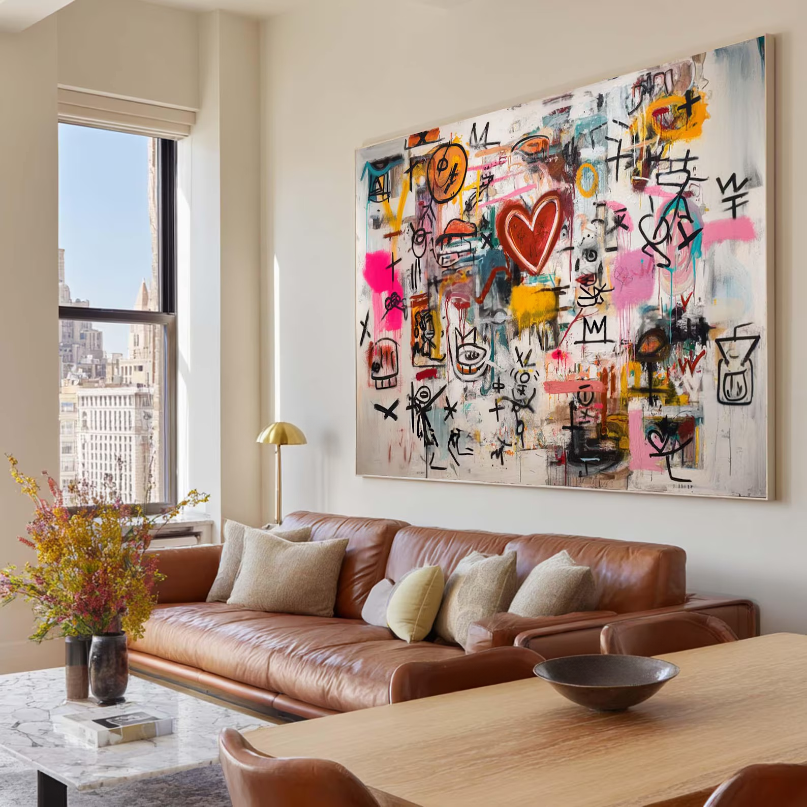 Modern Abstract Graffiti Painting – Contemporary Street Art Canvas#yy20260710002