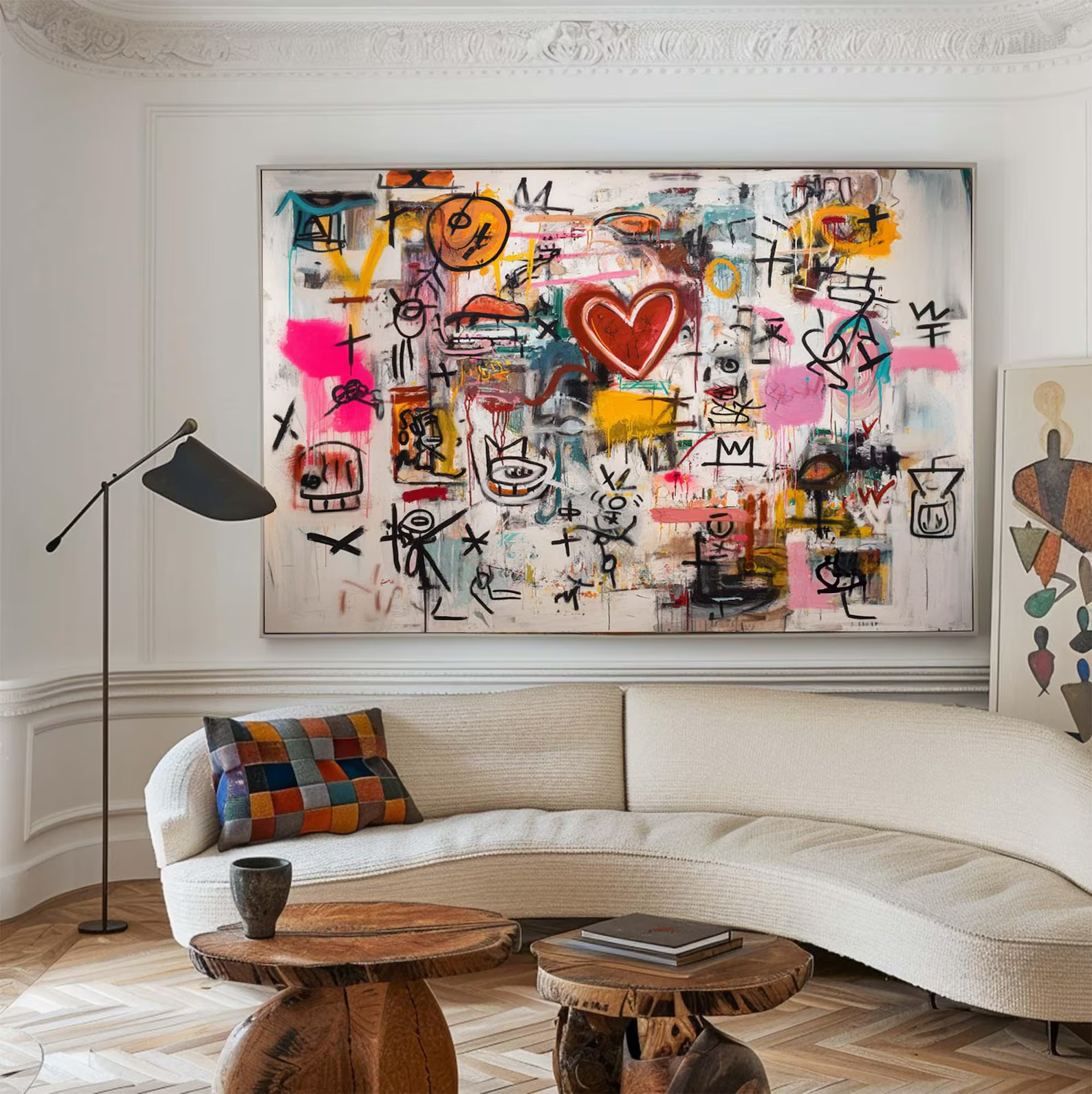 Modern Abstract Graffiti Painting – Contemporary Street Art Canvas#yy20260710002