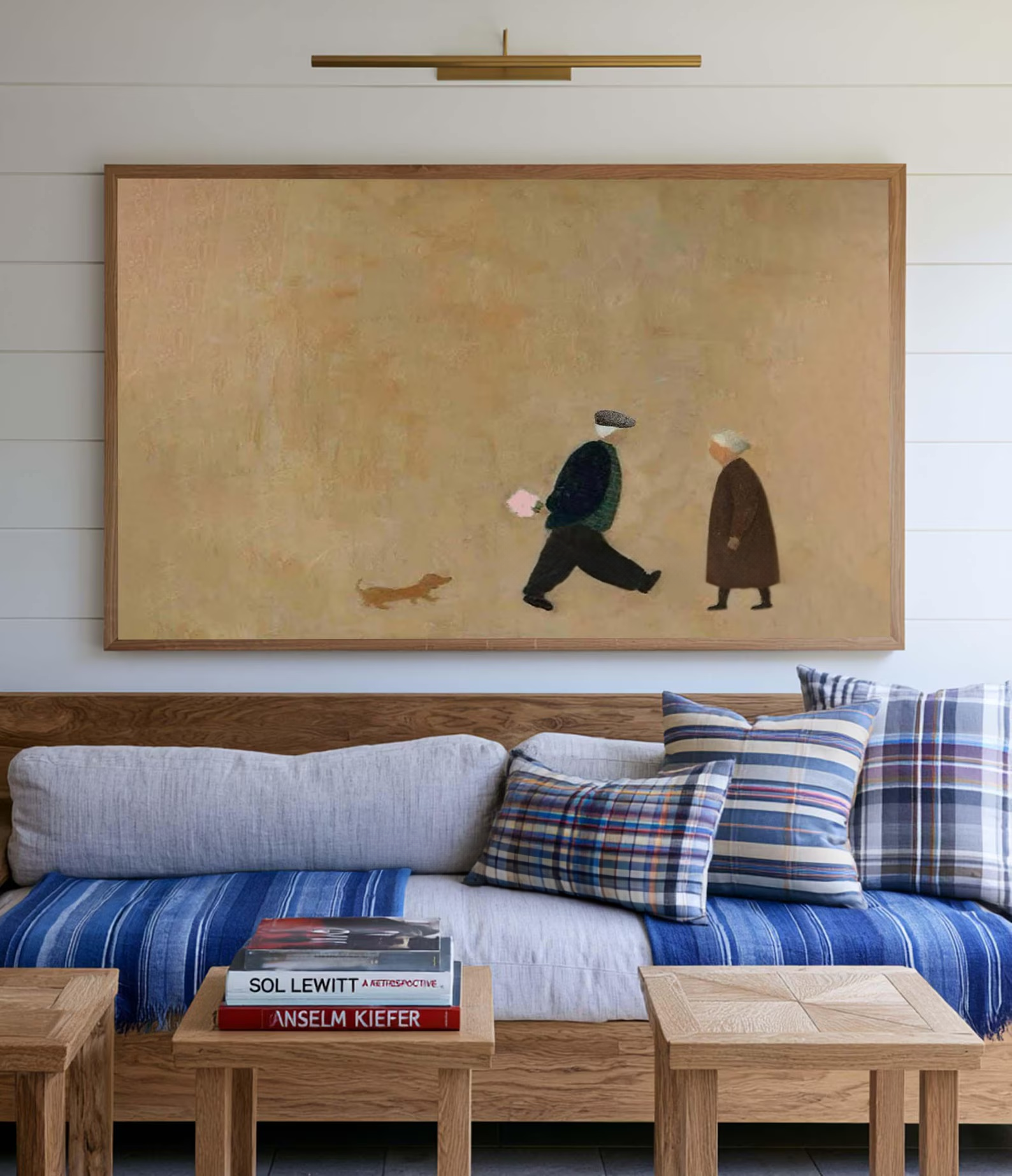 Minimalist Couple Painting – Modern Figurative Wall Art#yy710051