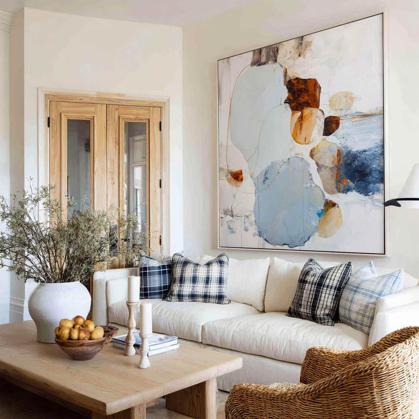 Neutral Abstract Painting – Organic Modern Textured Wall Art#yy710068