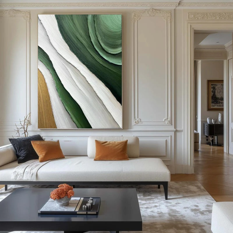 Vertical Textured Abstract Wall Art with Layered Flow – Layered Passage#AB14132