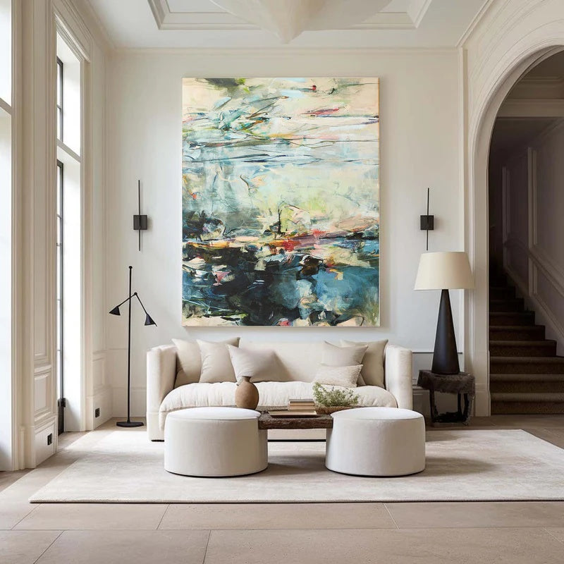 Drifting Stillness-Textured Abstract Wall Art#AB14135