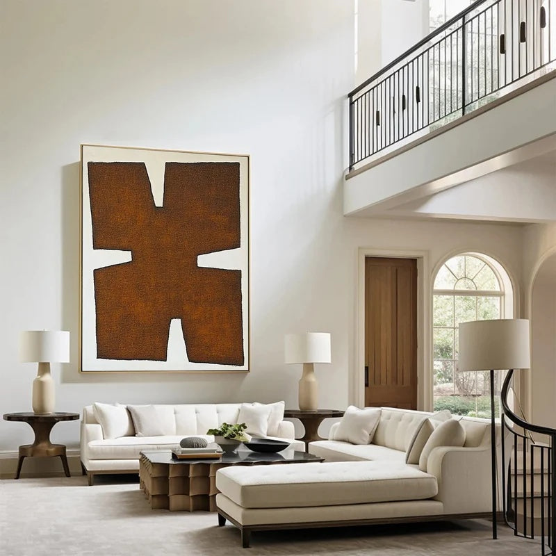 Primitive Balance-Textured Abstract Wall Art#AB14137