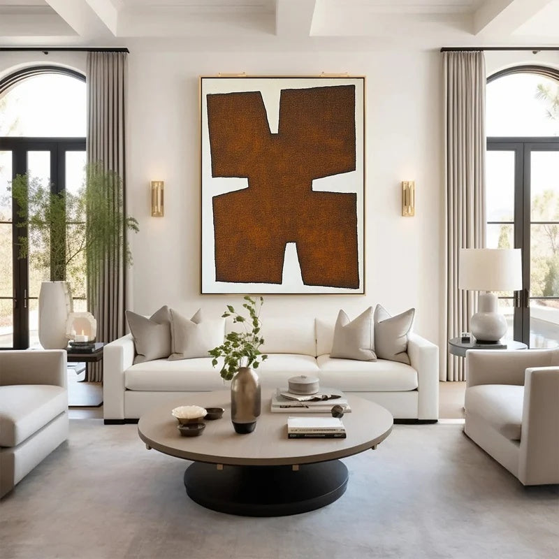 Primitive Balance-Textured Abstract Wall Art#AB14137