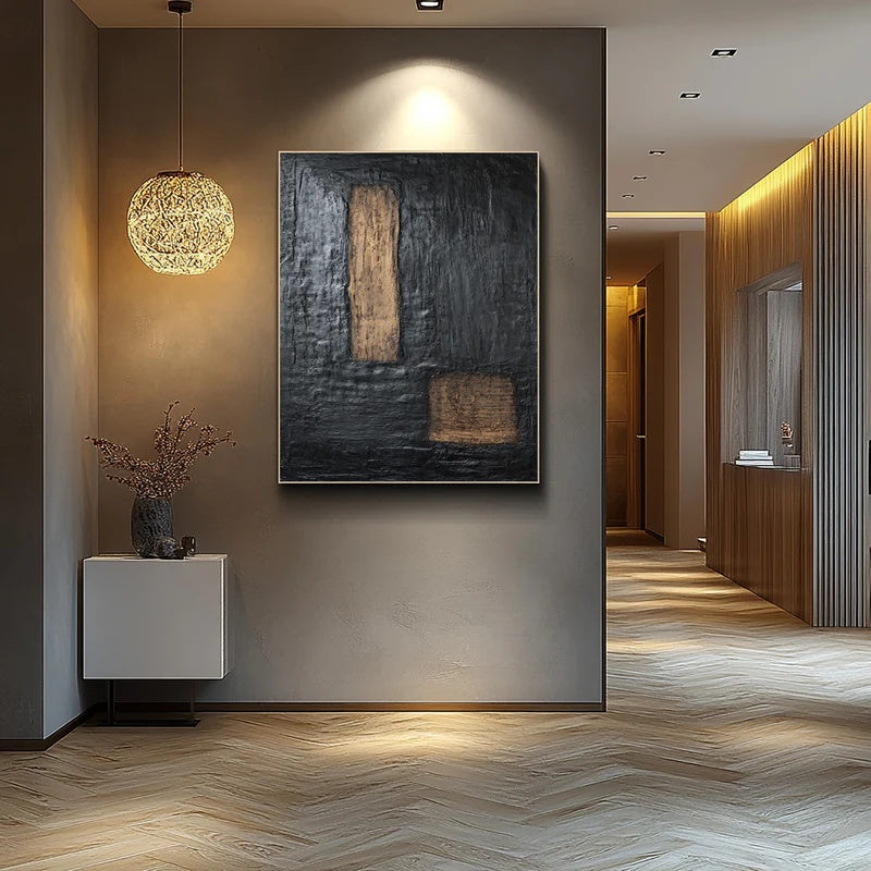 Silent Threshold – Large Textured Abstract Wall Art#AB14146