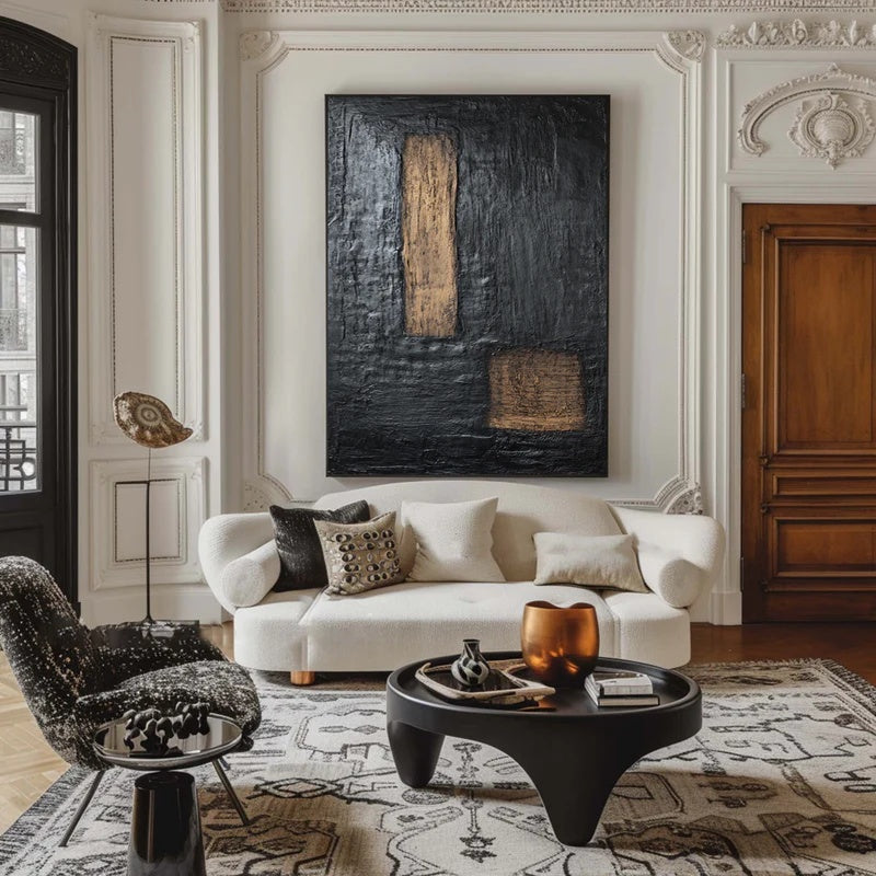 Silent Threshold – Large Textured Abstract Wall Art#AB14146