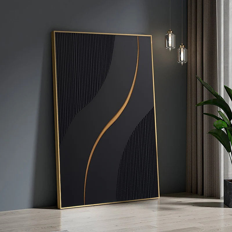 Quiet Flow – Large Textured Minimalist Abstract Wall Art#AB14147
