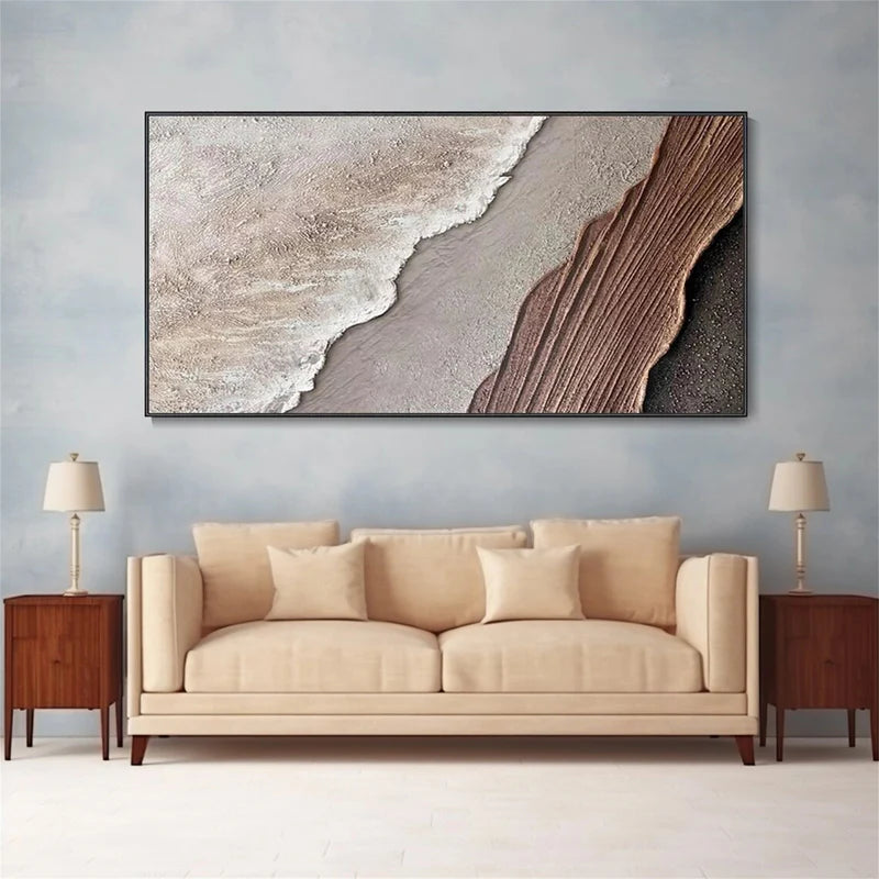 Earth Landscape – Textured Land Canvas Wall Art#AB0519058