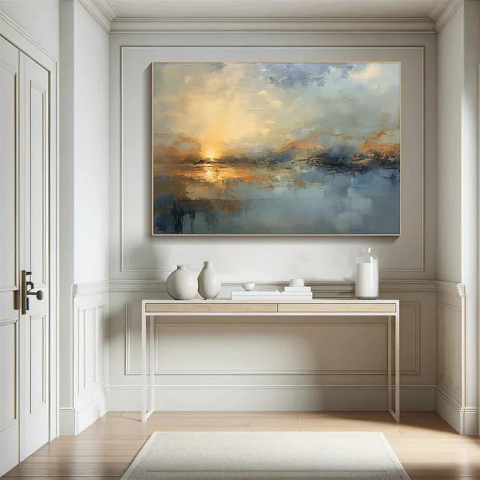 Abstract Landscape Wall Art – Modern Minimalist Canvas Painting#AB051803