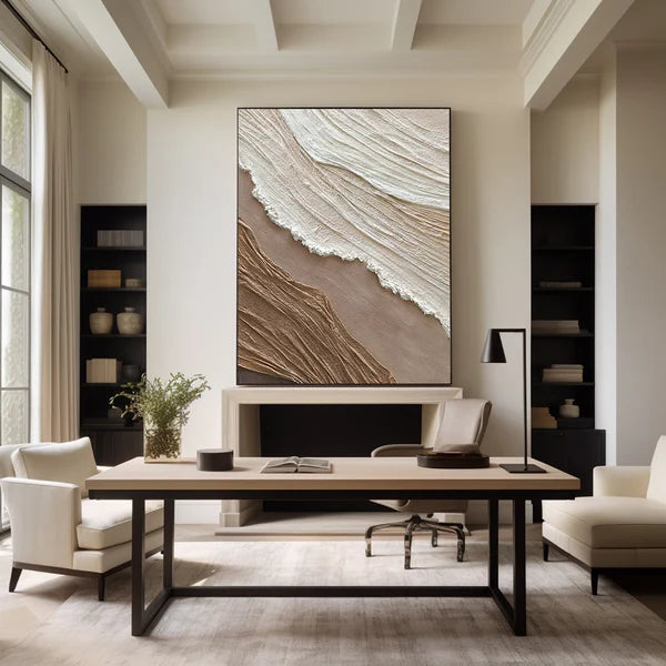 Earthy Textured Abstract Wall Art