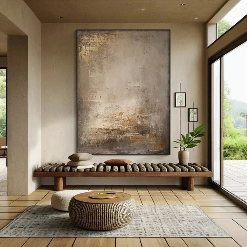 Ethereal Texture Abstract Oil Painting#AB0519059