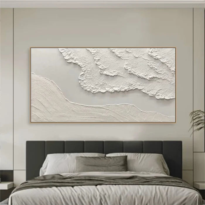 Beige Minimalist Textured Wall Art