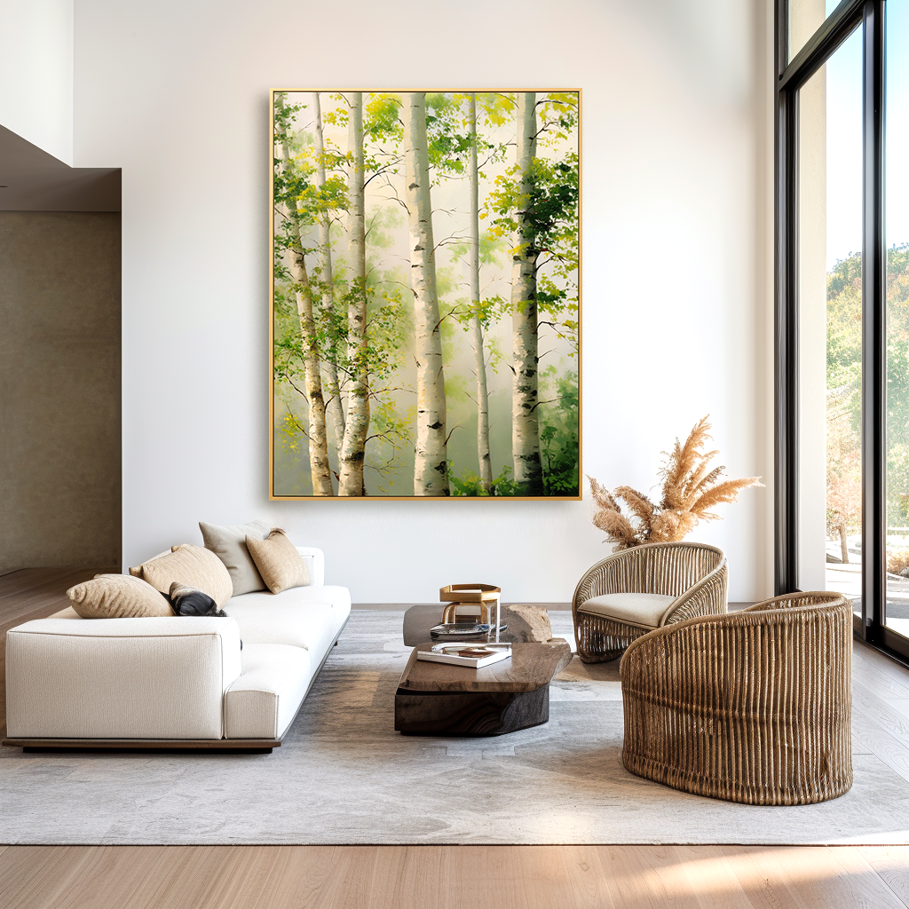 Textured Landscape Abstract Oil Painting#AB14166