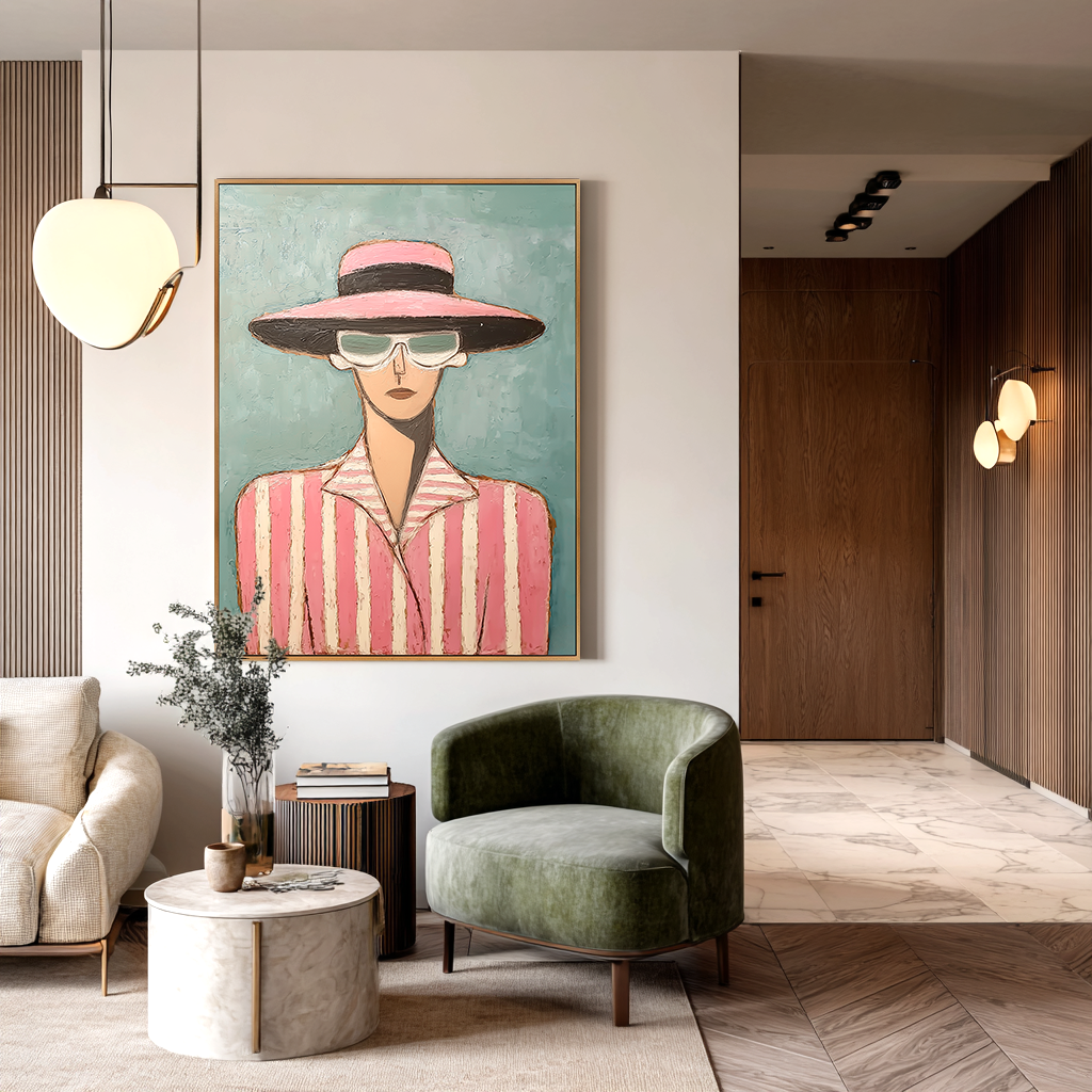 Textured Figurative Abstract Oil Painting#AB14163