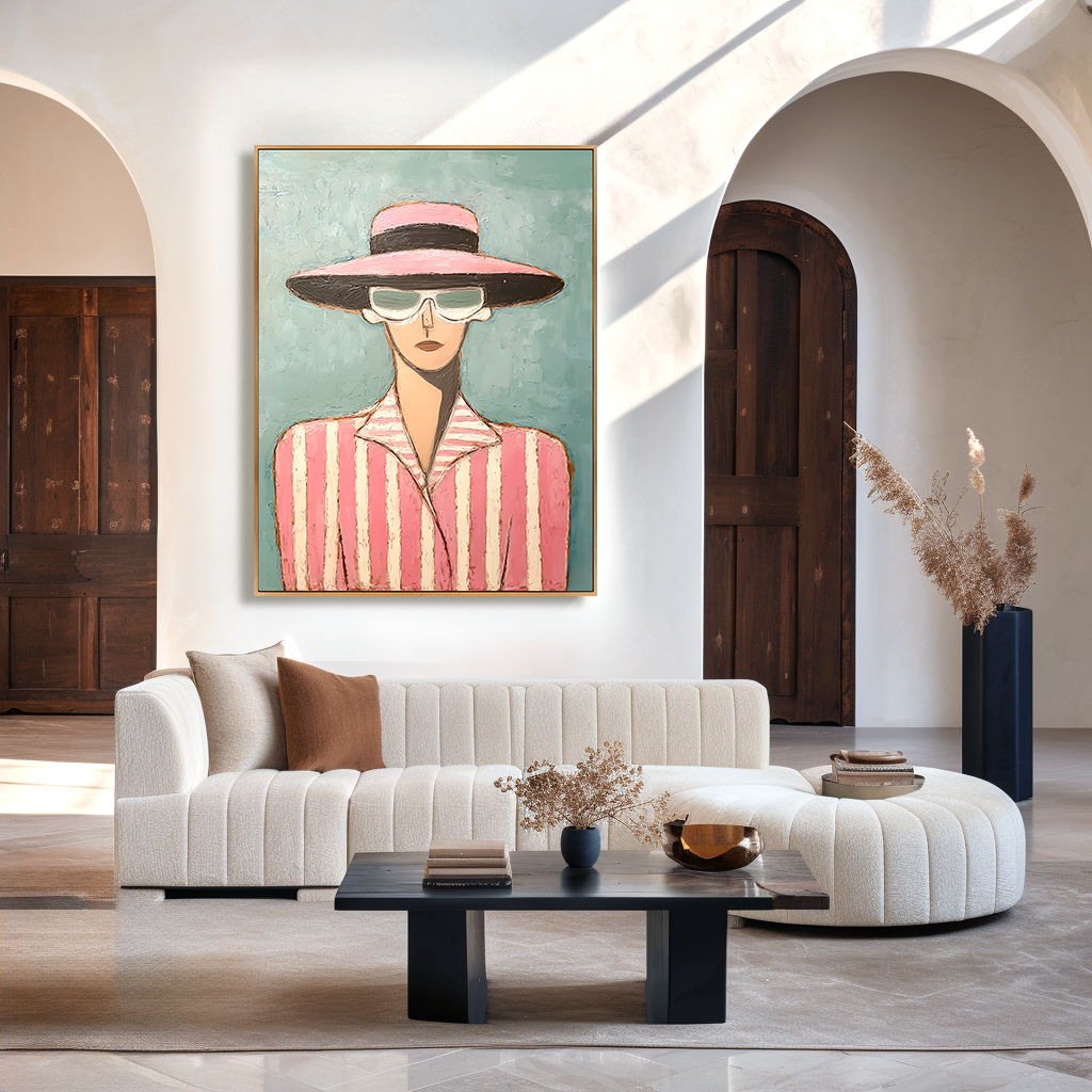 Textured Figurative Abstract Oil Painting#AB14163