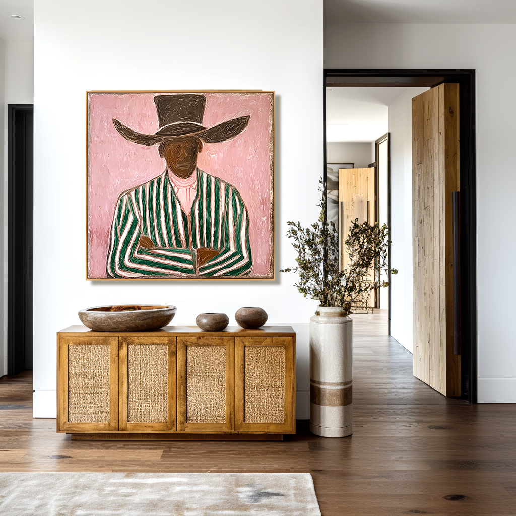 Textured Figurative Abstract Oil Painting#AB14162