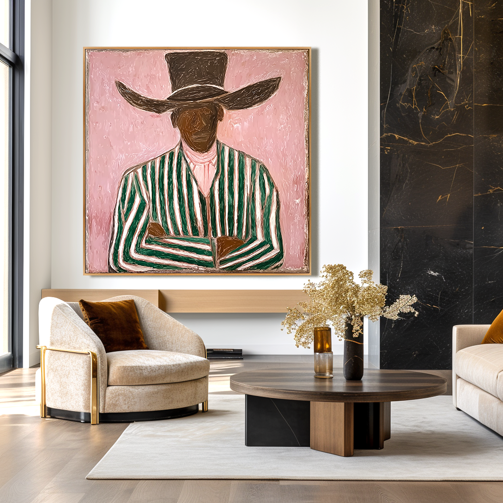 Textured Figurative Abstract Oil Painting#AB14162