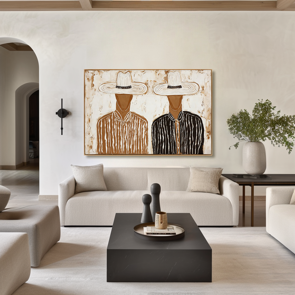 Textured Figurative Abstract Oil Painting#AB14159