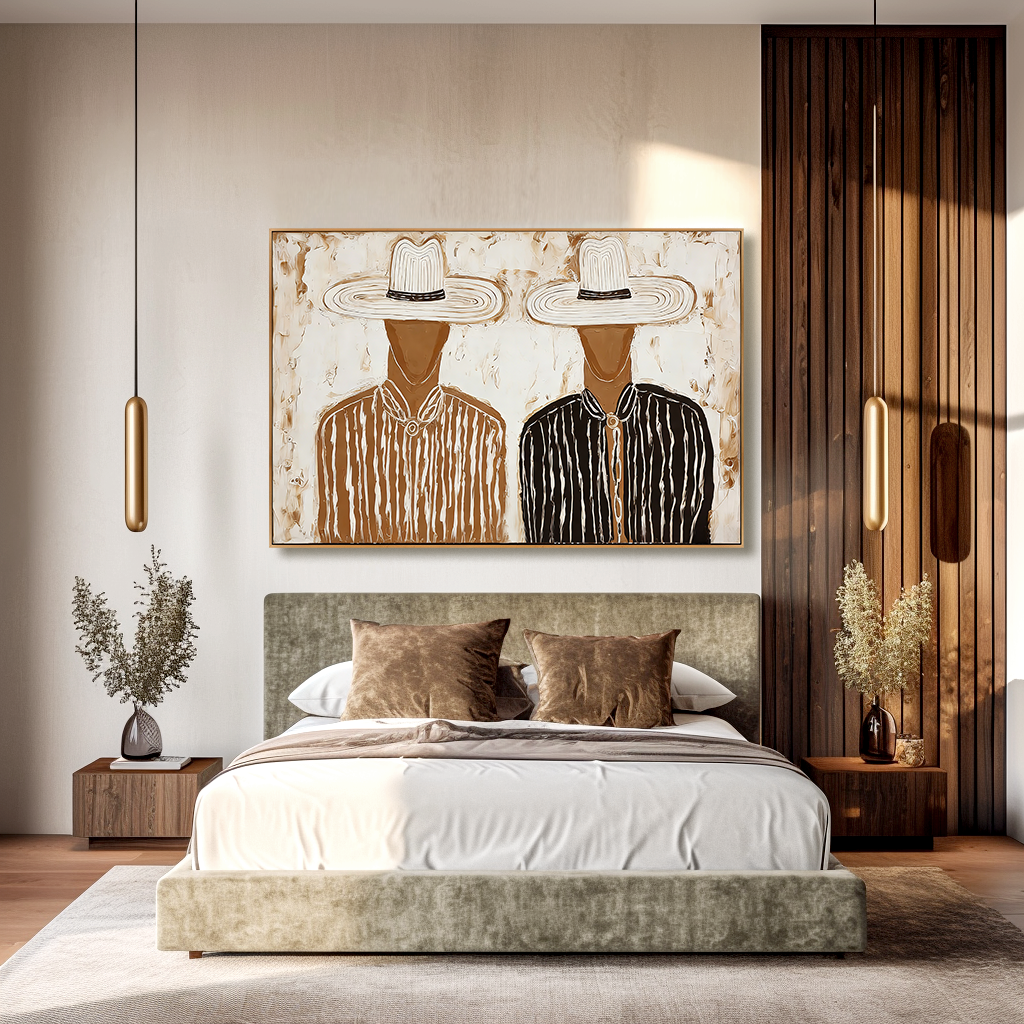 Textured Figurative Abstract Oil Painting#AB14159