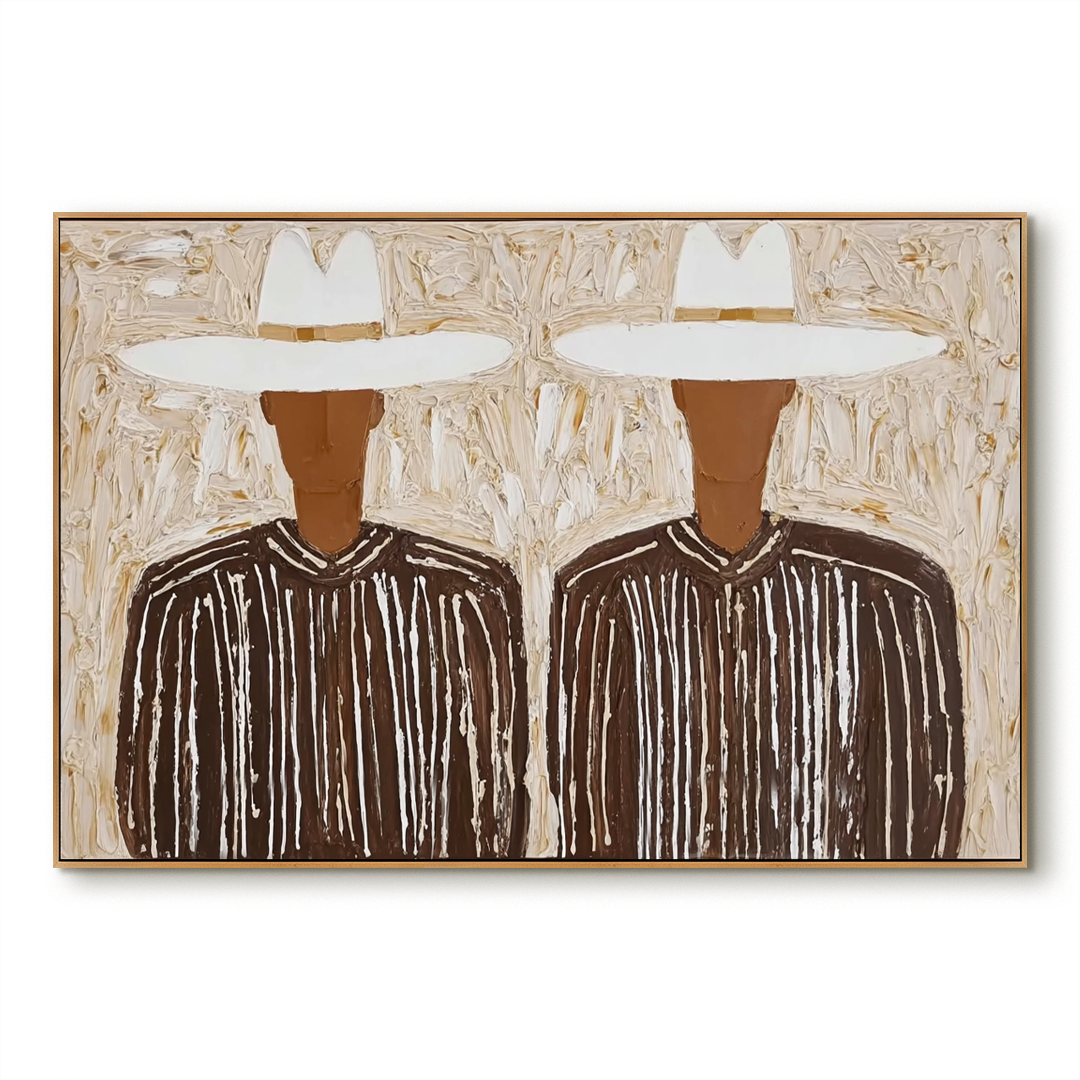 Textured Figurative Abstract Oil Painting#AB14160